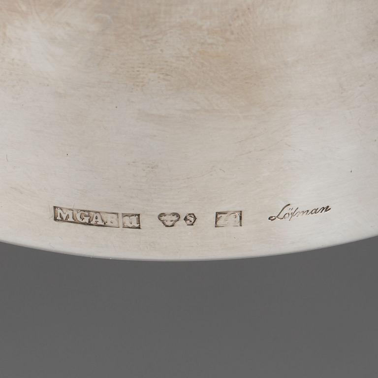 LJUSSTAKE, silver, Erik löfman, MGAB, 1974.