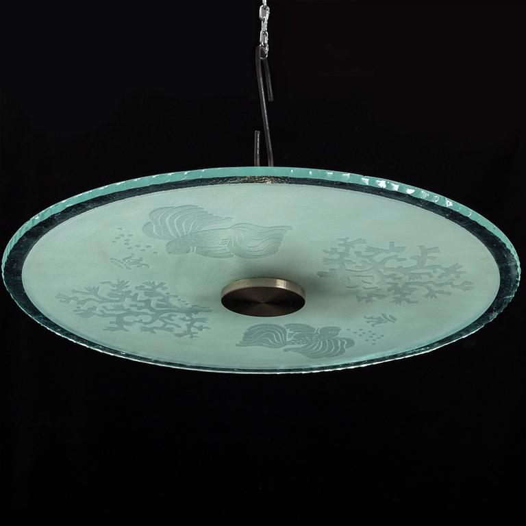 A 1920s/1930s ceiling light.