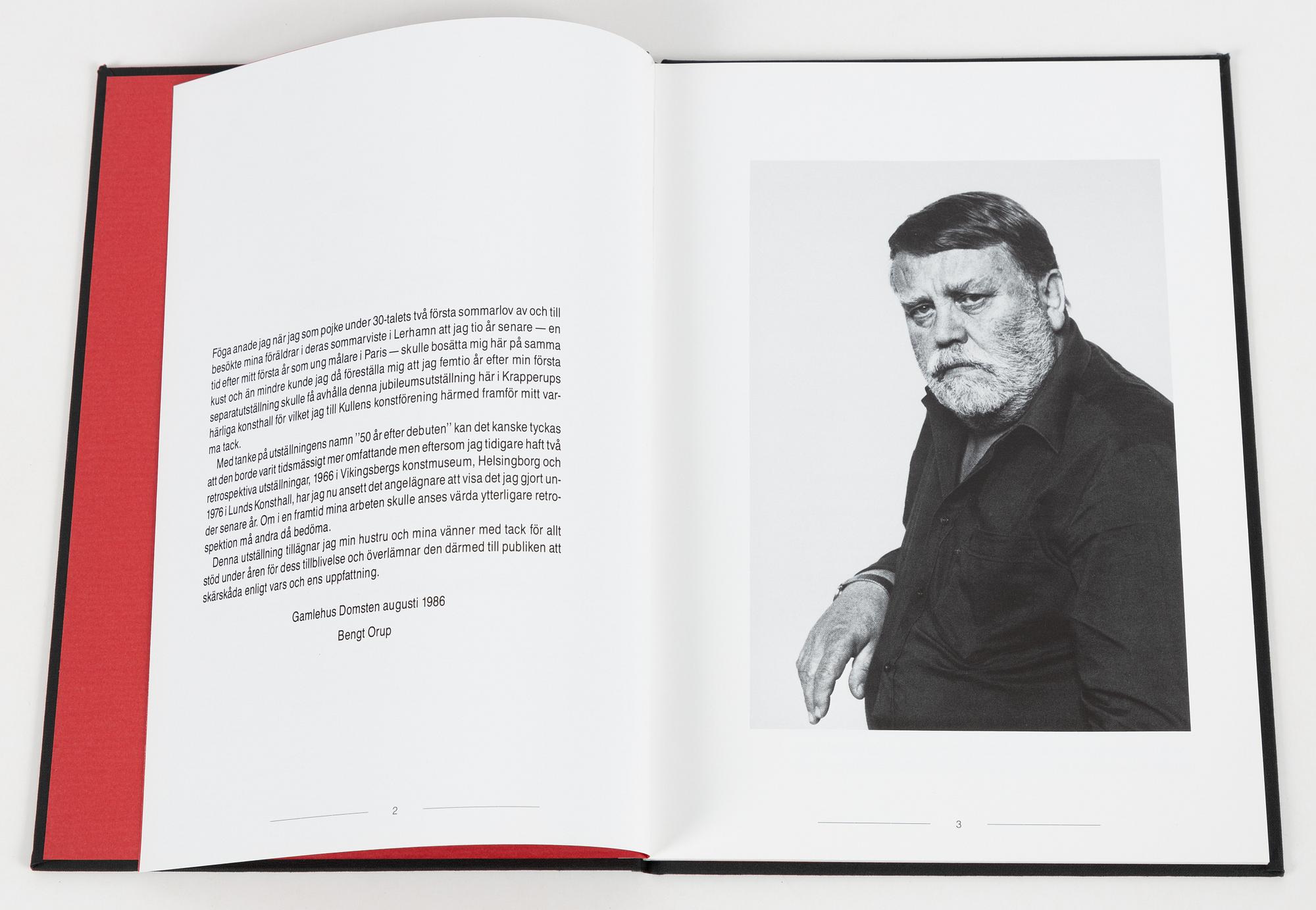 Bengt Orup, "50 år efter debuten", mapp.