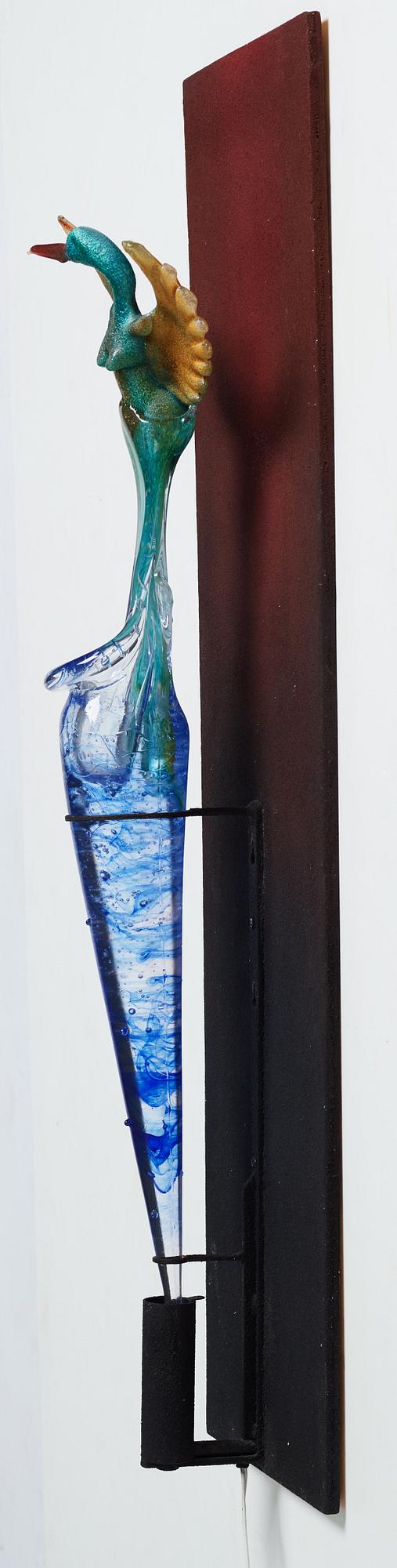 Kjell Engman, glasskulptur, Kosta Boda, unik.