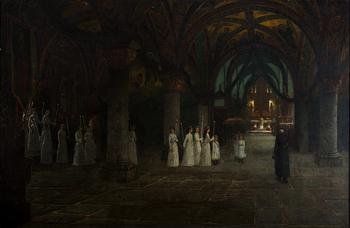 LUDWIG VON RÖSSLER, olja på duk, signerad.