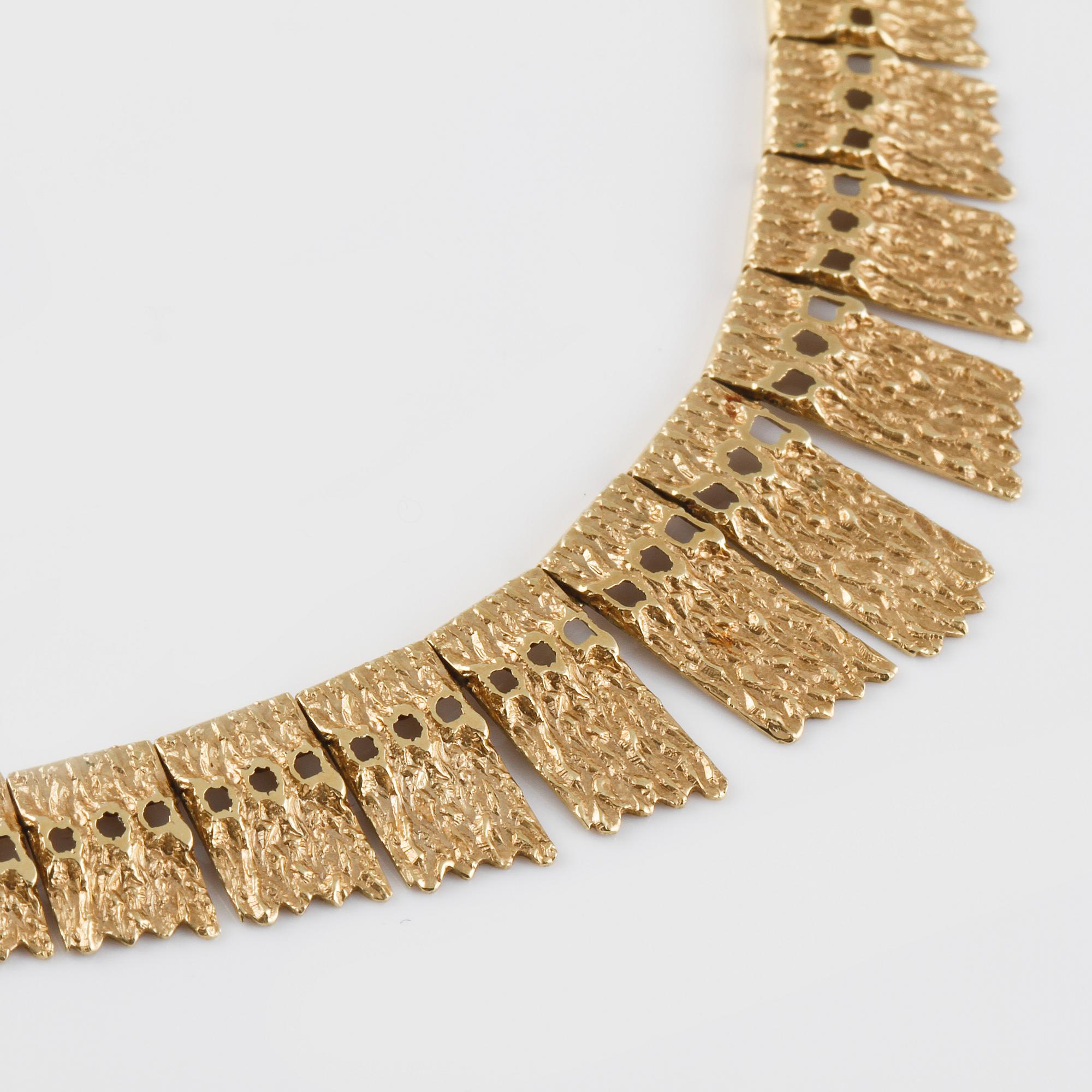 COLLIER, 14K guld, utländska stämplar. Vikt 22,3 gram.