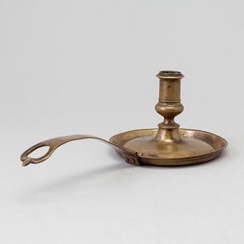 AN 18TH CENTURY NIGHT LIGHT.