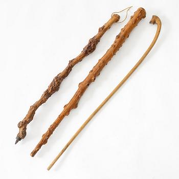 A set of three canes, 18th / 19th century.