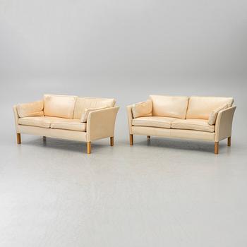 Arne Norell, a pair of 'Cromwell' sofas, late 20th century.