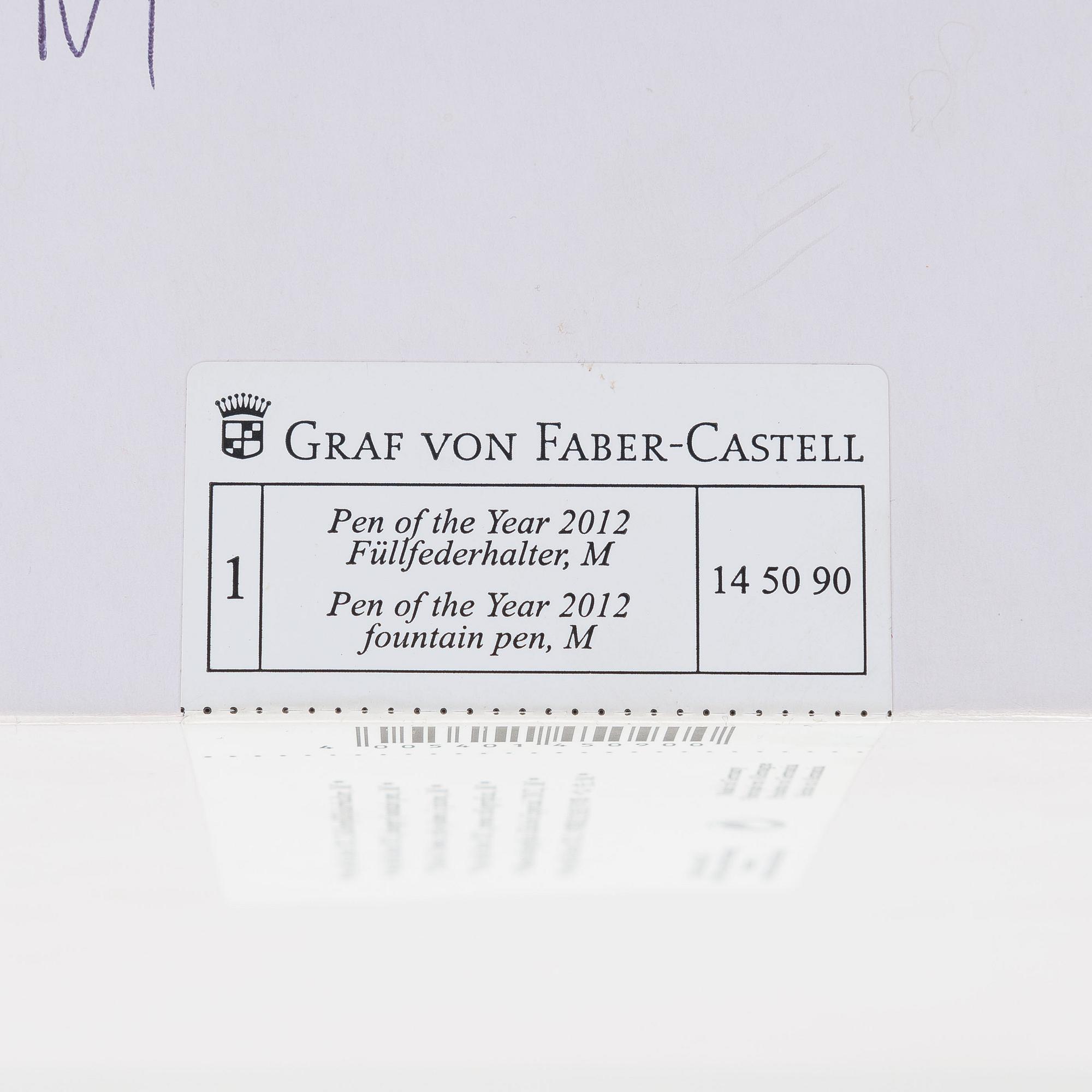 Graf von Faber-Castell, reservoarpenna, "Pen of the Year", numrerad 184/1500. 2012.
