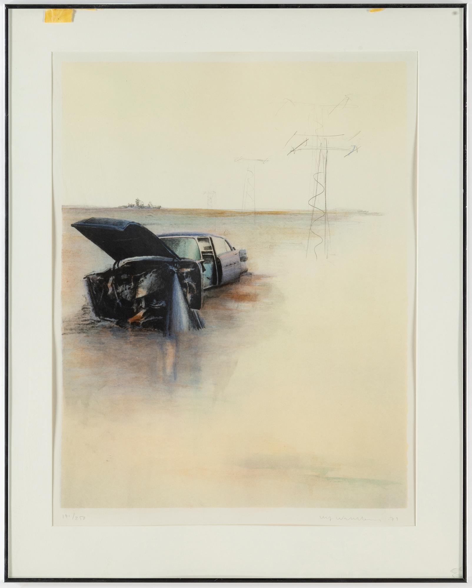 ULF WAHLBERG, färglitografi, 1979, signerad 191/250.