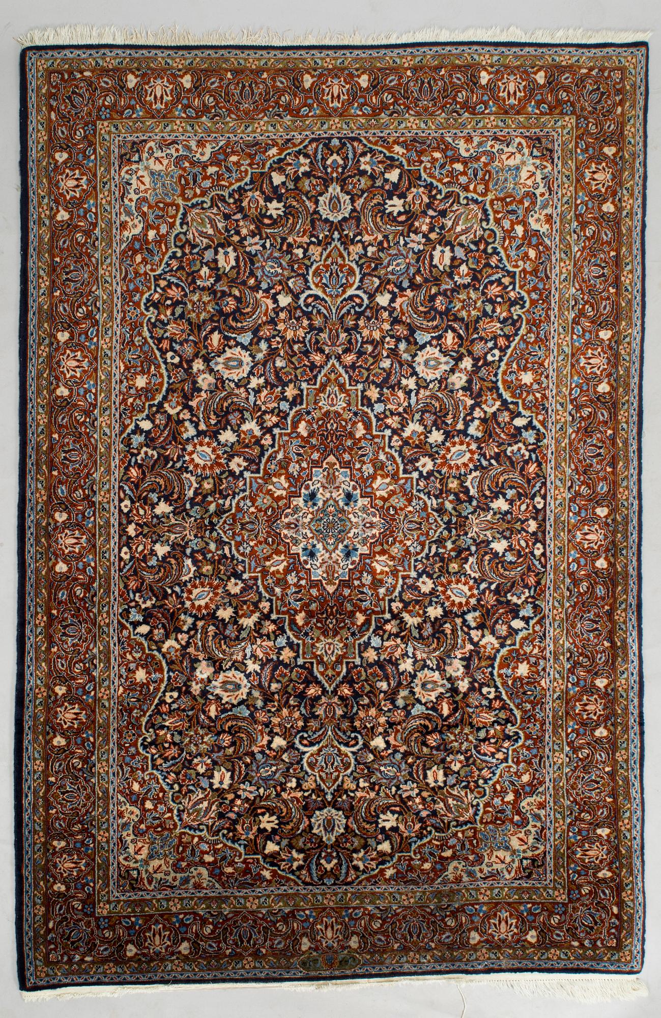 A Moud rug, eastern Iran, signed, approx. 151 x 230 cm.
