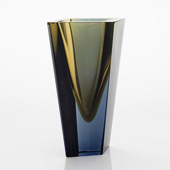 Kaj Franck, a 'Prisma' vase, signed Nuutajärvi Notsjö -61.