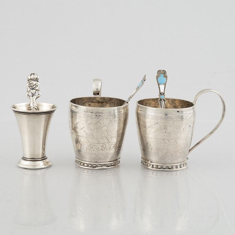 Silver, 22 pieces, including GW Shiebler, New York circa 1900.