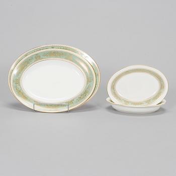 An 81-piece 'Gold Columbia' bone china dinnerware set, Wedgwood, England.