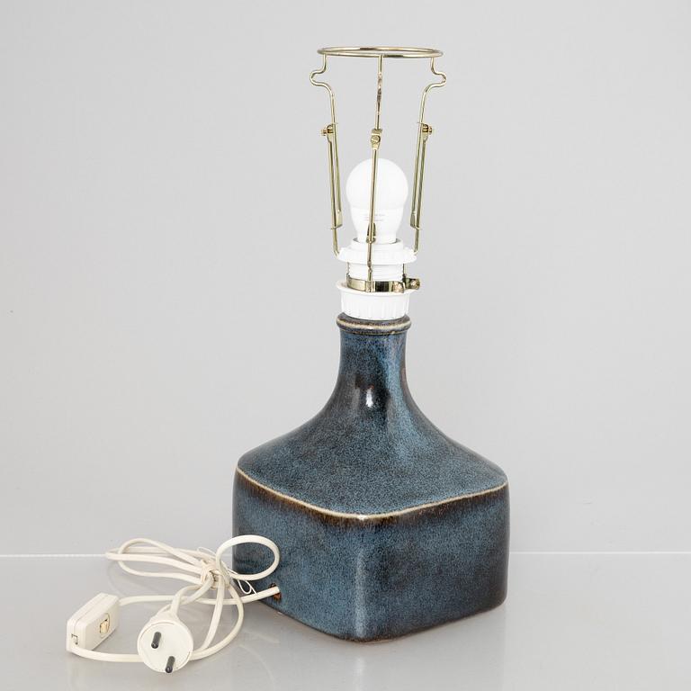 Stig Lindberg, a stoneware table lamp, Gustavsberg Studio 1979.