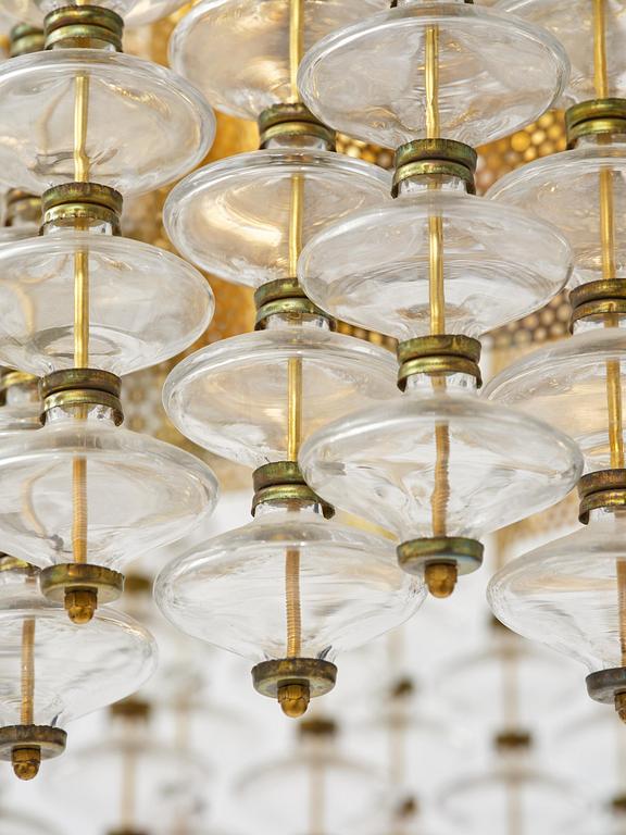 Hans-Agne Jakobsson, taklampa, "Estrella", modell "T 580", Hans-Agne Jakobsson AB, Markaryd, 1960-70-tal.