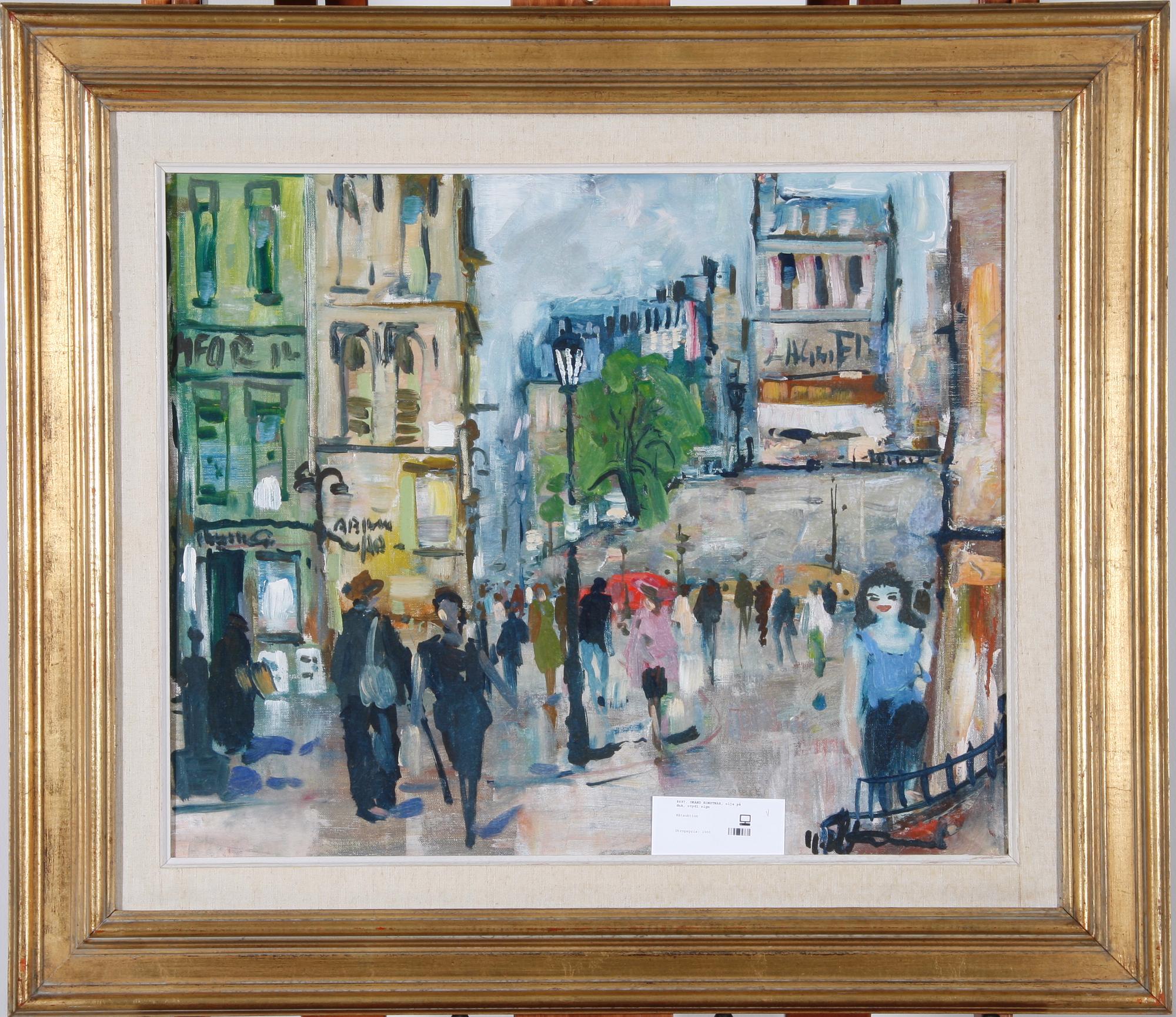 OKÄND KONSTNÄR, olja på duk, otydl sign.