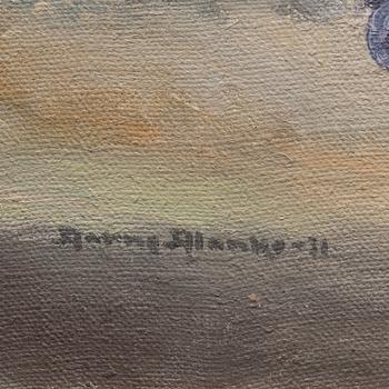 AARNE ALANKO, oil on canvas, laid on board, signed and dated -31.