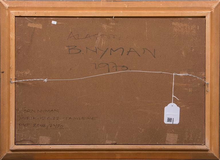 BJÖRN NYMAN, olja på skiva, signerad och daterad 1970.