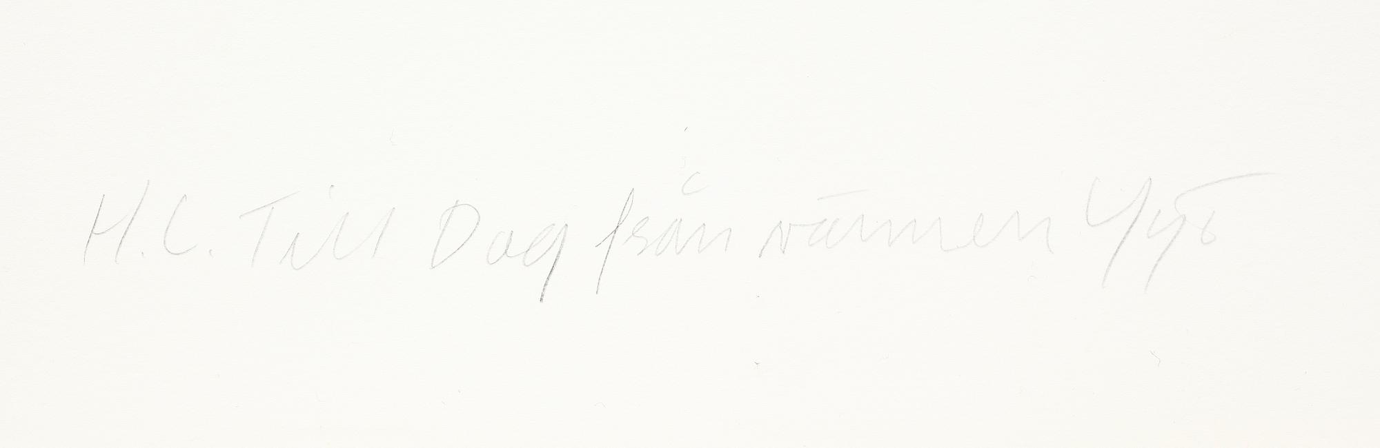 YRJÖ EDELMANN, färglitografi, signerad.