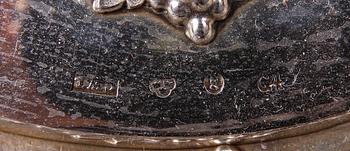 GALLERSKÅL, silver, Carl Wilhelm Troselius, Stockholm, 1837. 540 g.