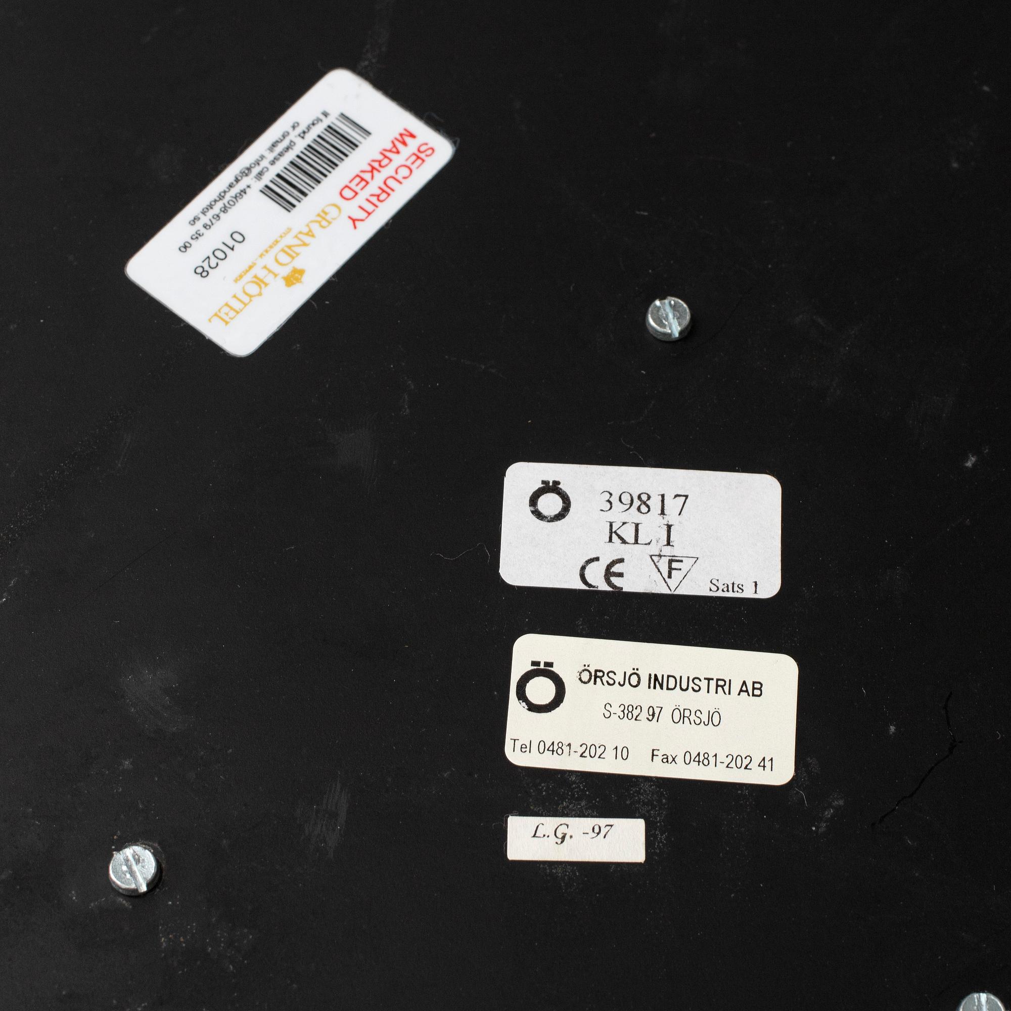 Two Örsjö industri floor lamps from Örsjö Industri.