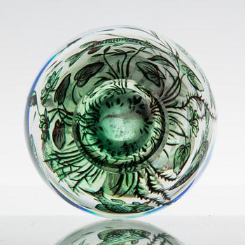 VAS, signerad Orrefors  Sweden Graal nr 7828B Edward Hald.
