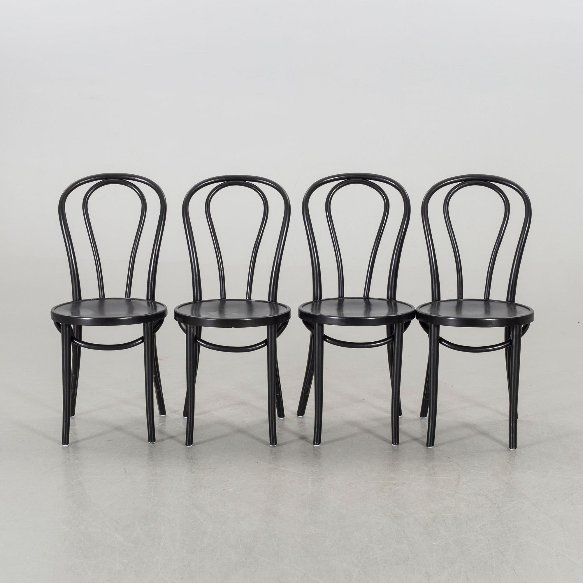 STOLAR - Thonet-stil, 4 st 1900-talets mitt / senare hälft.