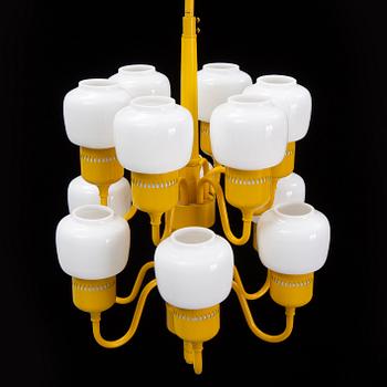 Hans-Agne Jakobsson, chandelier for eleven lights, Markaryd.