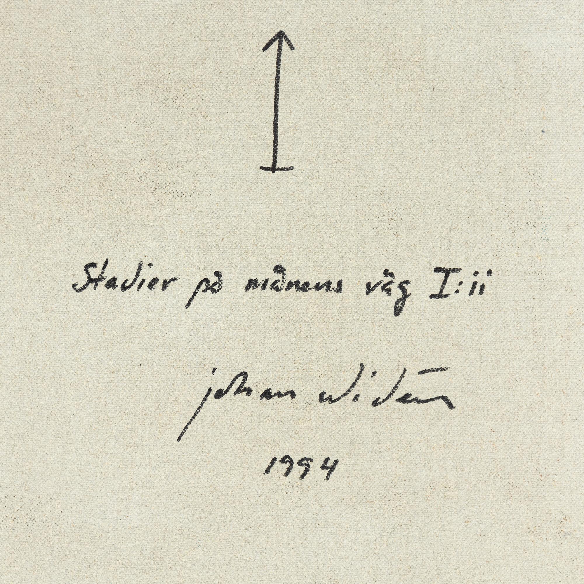 Johan Widén, "Studier på månens väg I-III".