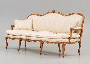 SOFFA. Tyskland, 1700-talets mitt. Rokoko.