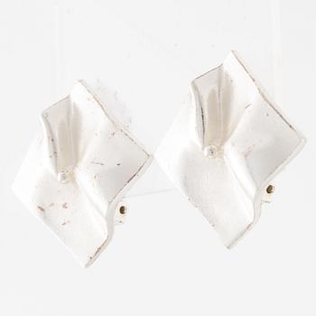 Lapponia, a pair of earrings, sterling silver, Finland 1990.