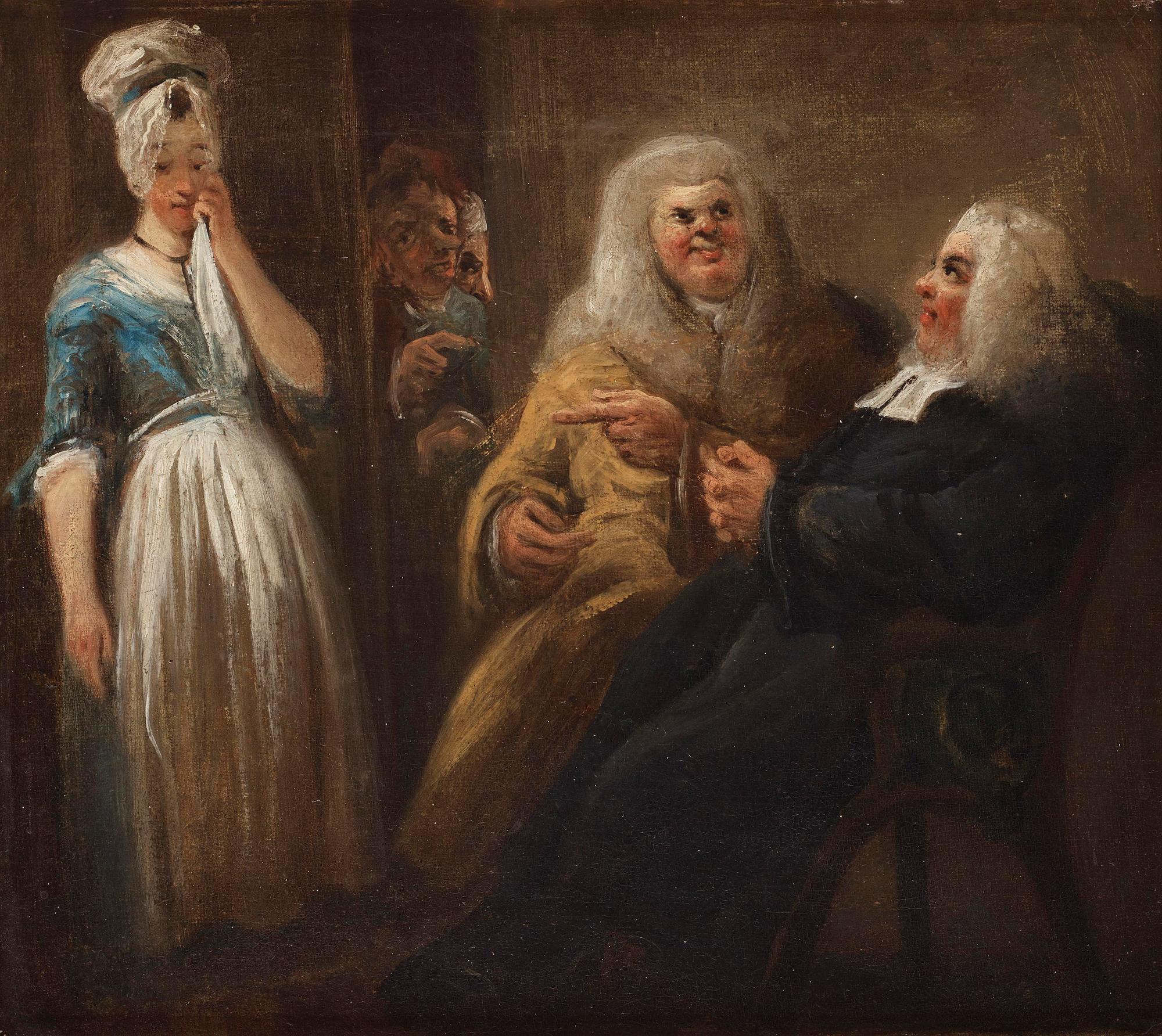 Elias Martin, "The young repentant brought to a bed of justice" (The Judges).