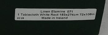 DUKAR, 2 st, linne, No 071, "Etamine", Fingal Irish Linen.