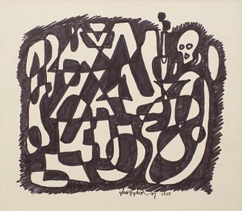 LARS ENGLUND, Ink drawing, signed nad dated -49.