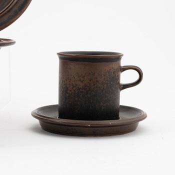 Ulla Procopé, a 42 piece stoneware service, 'Ruska', Arabia.