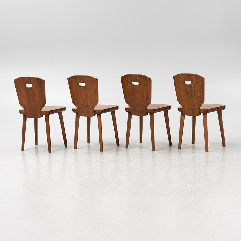 Chairs, set of 4, sports cabin model, first half of the 20th century.