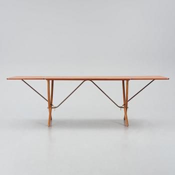 Hans J. Wegner, bord med klaffar "AT-304", teak och ek, Andreas Tuck, Danmark 1950-60-tal.