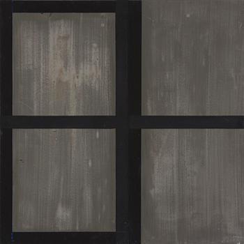 414. Harvey Quaytman, "Ivory, Slat and Black Glass".