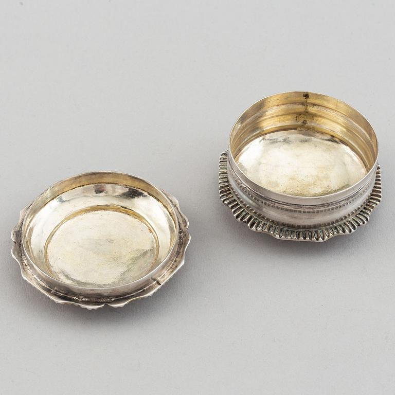 A swedish silver box, 1812.