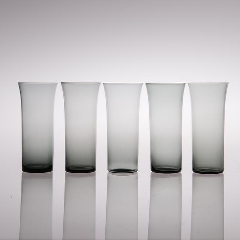 A set of eleven 1725 glasses, designed in 1958, Nuutajärvi.