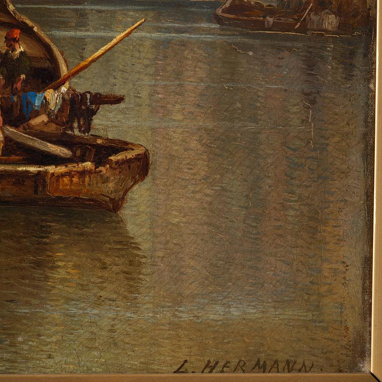 Ludwig Hermann van Hoom, Canal, Venice.