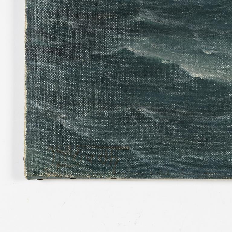 Leonard Wiedh, oil on canvas, signed.