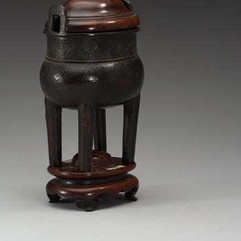 A bronze censer, Ming dynasty (1368-1644).