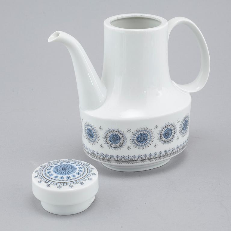 TAPIO WIRKKALA, kaffeservis, 14 delar, "Composition", porslin, Rosenthal Studio Linie, 1960-tal.