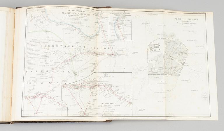 A BOOK, Africana, 1861, A. Petermann & B. Hassenstein.