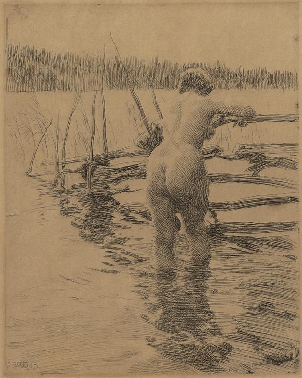 Anders Zorn, "Gärdesgård".