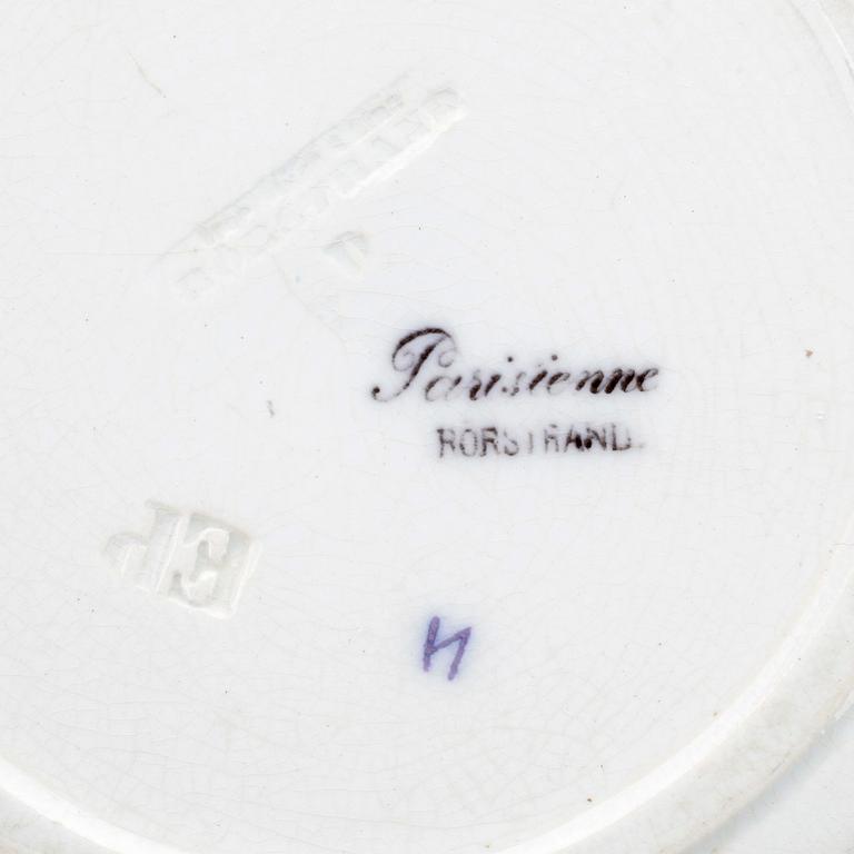MATSERVIS, 116 delar, ironstone, "Parisienne", Rörstrand, tillverkad åren 1866-1879.
