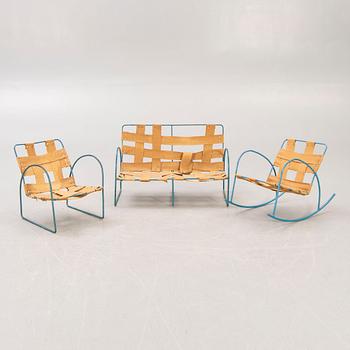 A three pcs children's lounge set 1940s-50s.