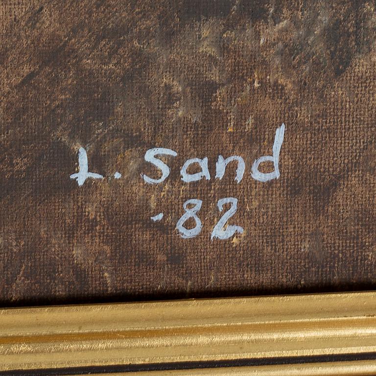 LENNART SAND, oil on canvas, signed and dated -82.