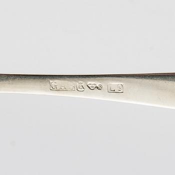 Jacob Ängman, cutlery 33 dlr silver "Rosenholm" GAB Stockholm 1950s/60s.