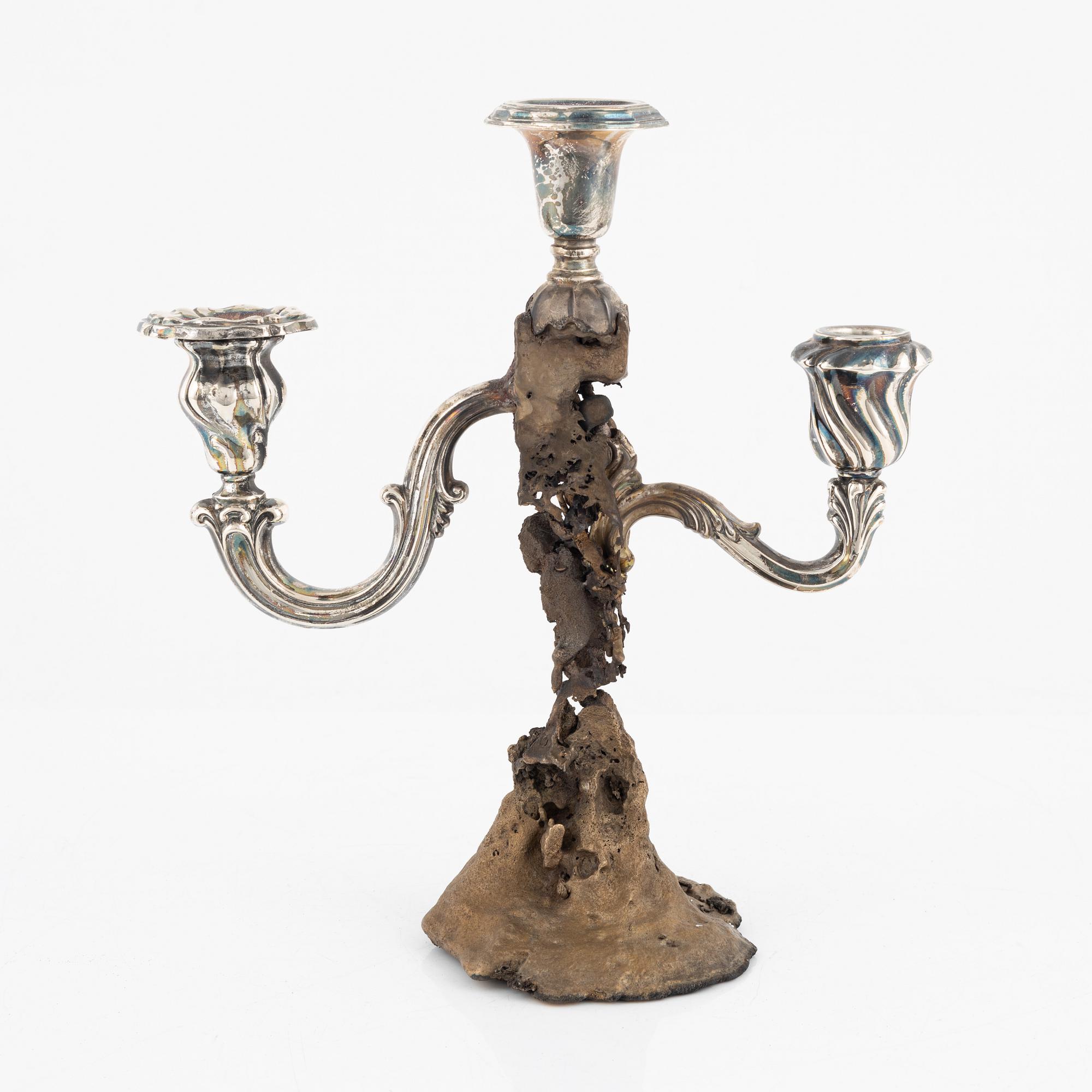Olle Olls, a candelabra/light object, 2021.