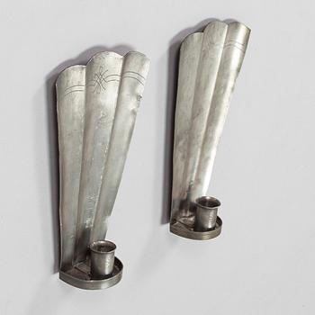 Paavo Tynell, a pair of 1930s wall sconces '7019' for Taito Finland.